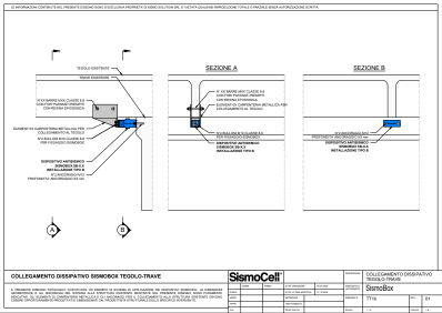 Tavole tipologiche con schemi di applicazione sismocell box